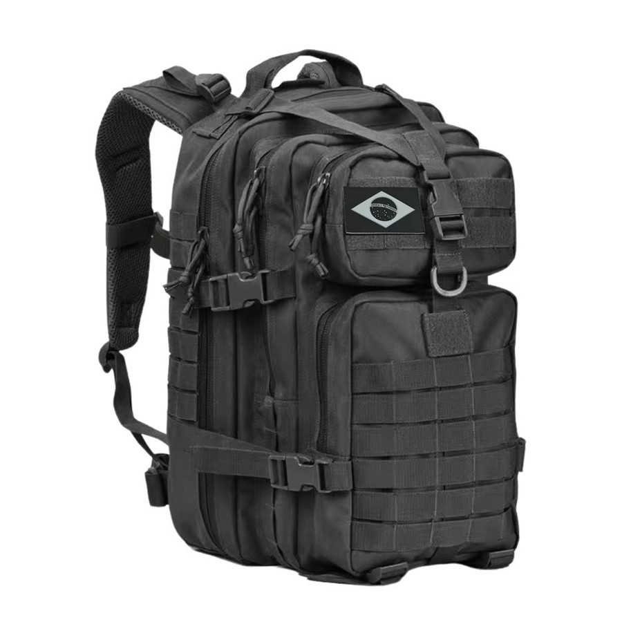 Mochila Militar Assalt Tática Masculina Feminina Impermeável Preto 50l