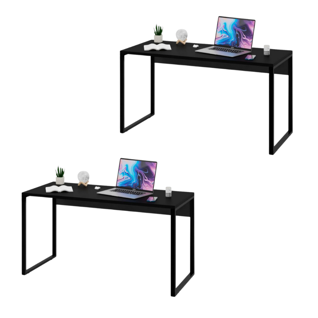 Mesa para Computador Escrivaninha 90cm Industrial Estudo Escritório Quarto 2 Unidades