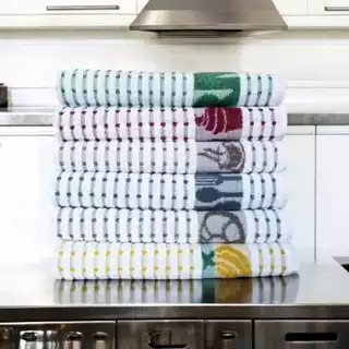 Kit 3,6 e 9 Panos de Prato GOURMET Premium Atoalhado 100% Algodão Teka Cor Sortida