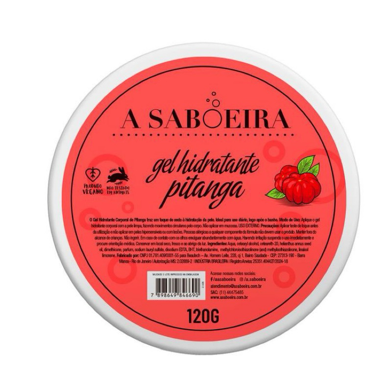 gel hidratante de pitanga a saboeira 120g | Shopee Brasil