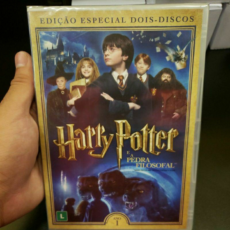 HARRY POTTER E A PEDRA FILOSOFAL DVD DUPLO LACRADO | Shopee Brasil