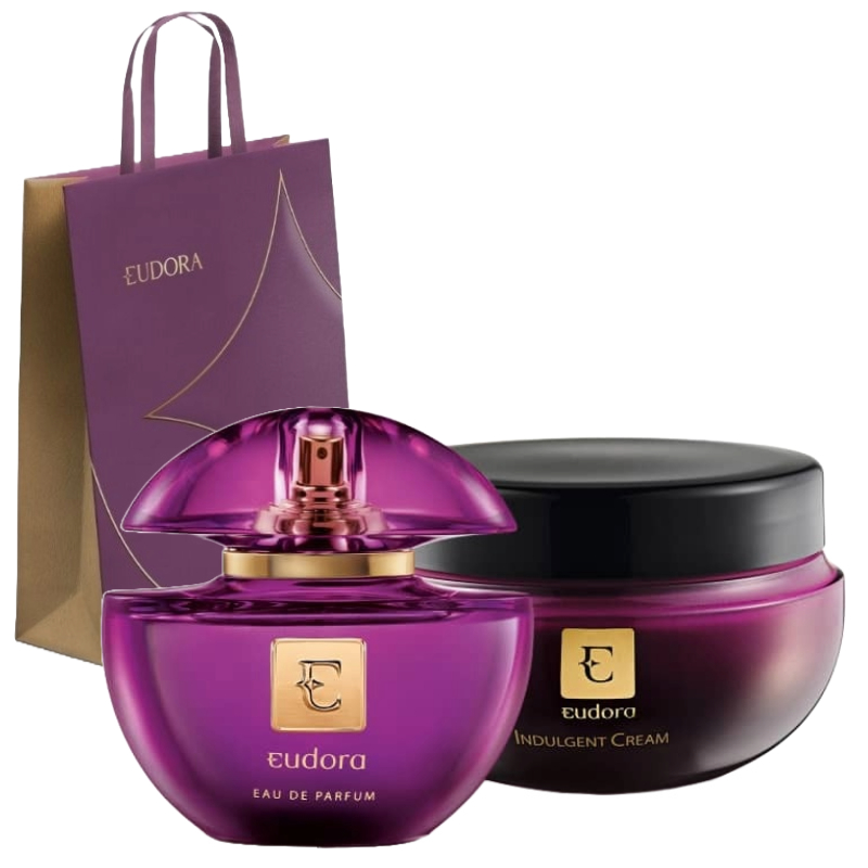 Eudora Roxo Kit Presente Eau De Parfum + Creme Hidratante | Shopee Brasil