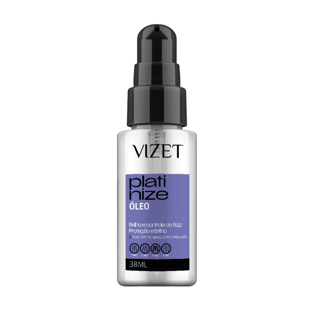 Finalizador Platinize Óleo 38ml Vizet Loiros Grisalhos e Proteção Térmica