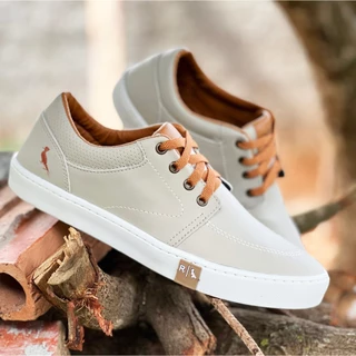 Sapatenis Reserva Casual Masculino em Couro Promoção