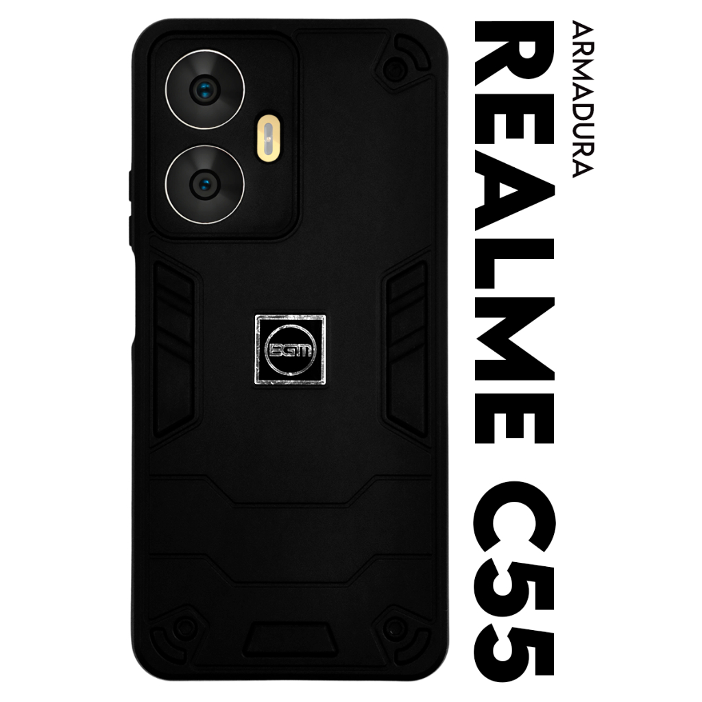 Capa Capinha Case Armadura Militar Compativel para Realme C55 6.72 Premium Protetora Resistente Anti-Impacto Anti-Shock