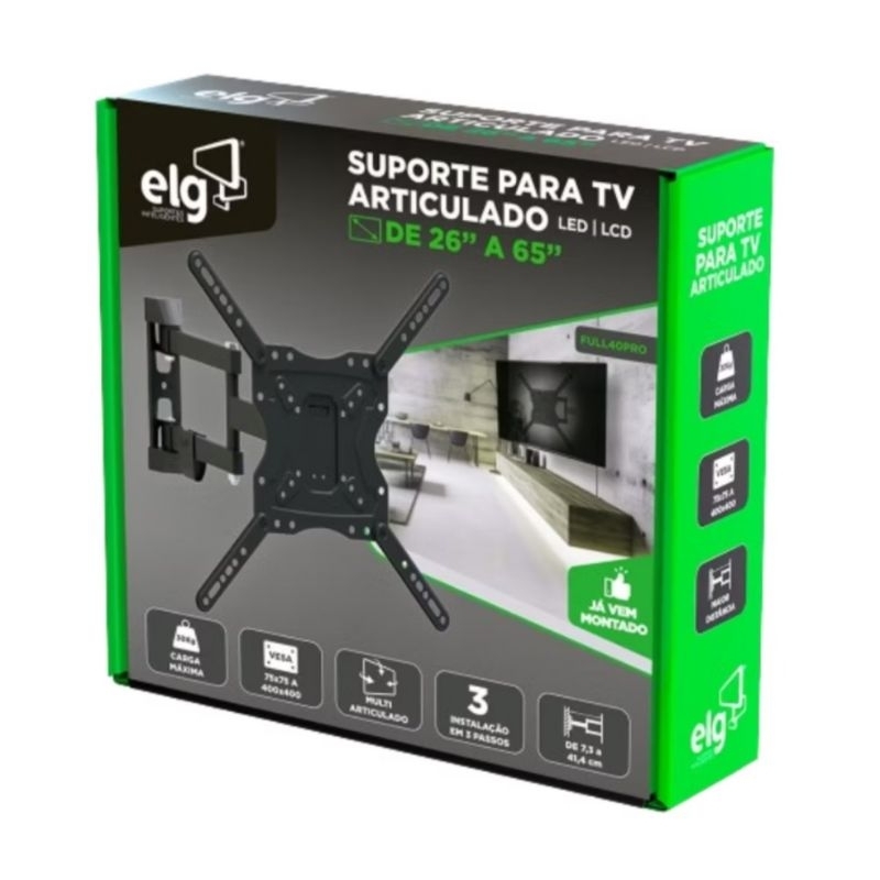 Suporte de para TV Multiarticulado plasma /LED / LCD de 26" a 65 ...