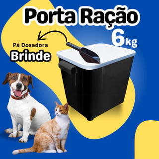 Porta Ração 6kg Para Rações Cachorros e Gatos Canister Container Furacão Pet Qualidade