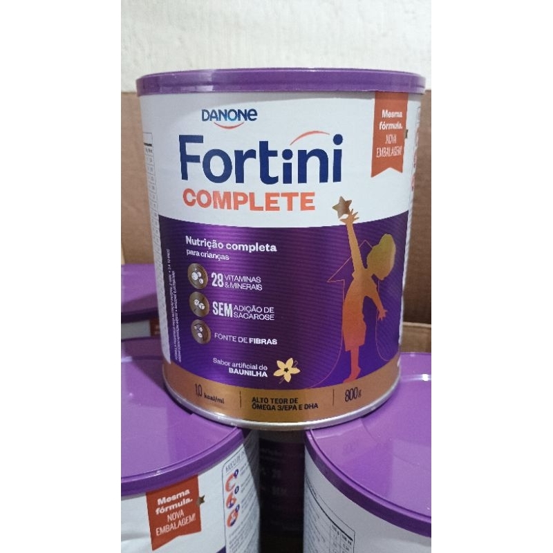 Fortini complete baunilha 800 gramas 4 unidades | Shopee Brasil