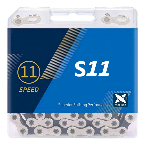 Corrente para Bike 11v X11 Silver 118 Elos 1x11v 2x11v Mtb Speed