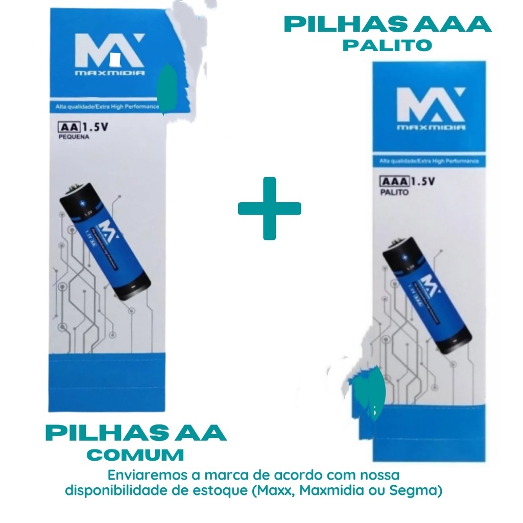 Pilha AA Comum AAA Palito Cuidado com a bateria relogio | Shopee Brasil
