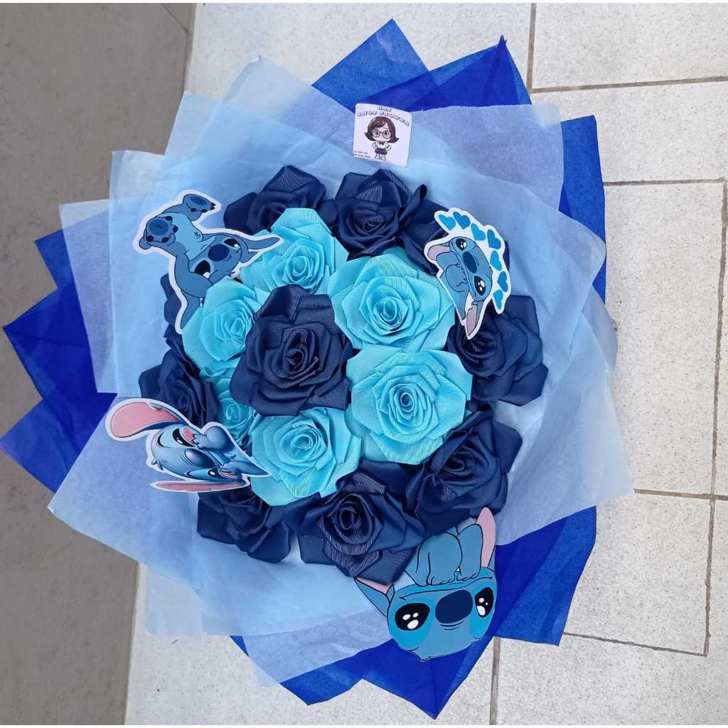 Buquê de Rosa Stitch (15 Rosas) ENVIO IMEDIATO | Shopee Brasil