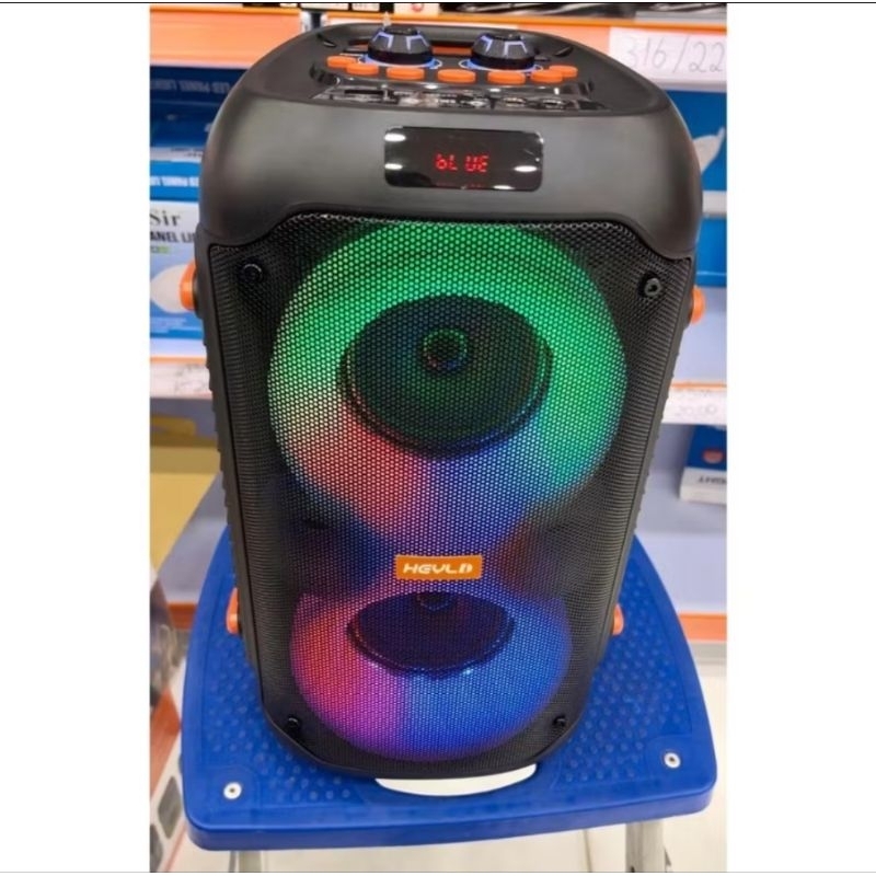 Caixa de Som Amplificada 2200w p.m.p.o. Bluetooth C/ Microfone / HY-1216