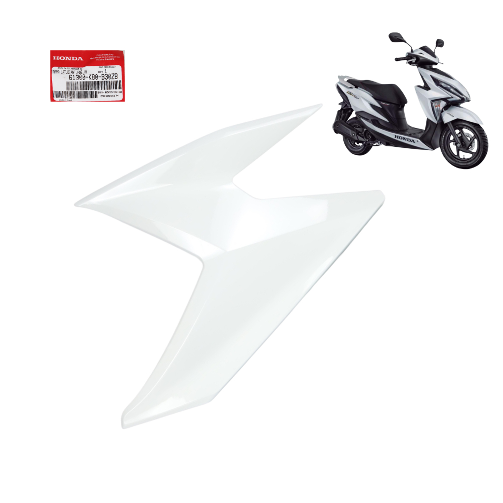 Carenagem Farol Esquerda Elite 125 2019 A 2021 Branca Original Honda