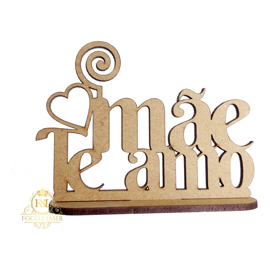 10 Lembrancinha porta foto recado mdf dia das mães te amo mãe em Oferta na Shopee