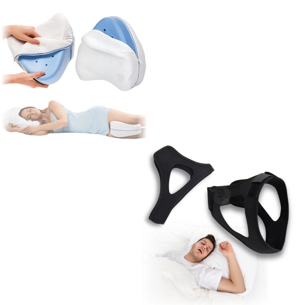 Almofada Ortopédica para Dormir Melhor + Máscara para Apneia e Ronco ...