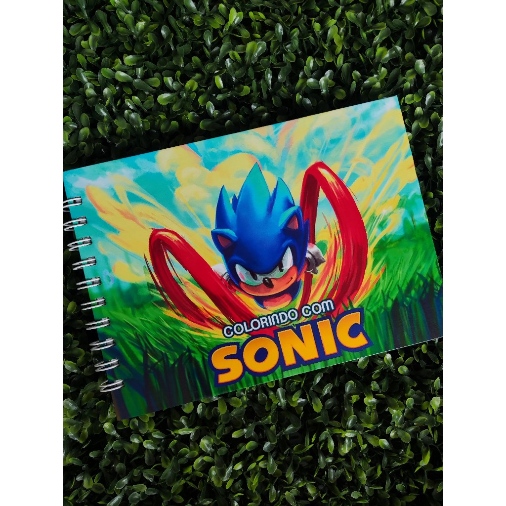 Livro de Colorir Bobbie Goods A5 - Sonic - 50 Folhas Grossas e Capa ...