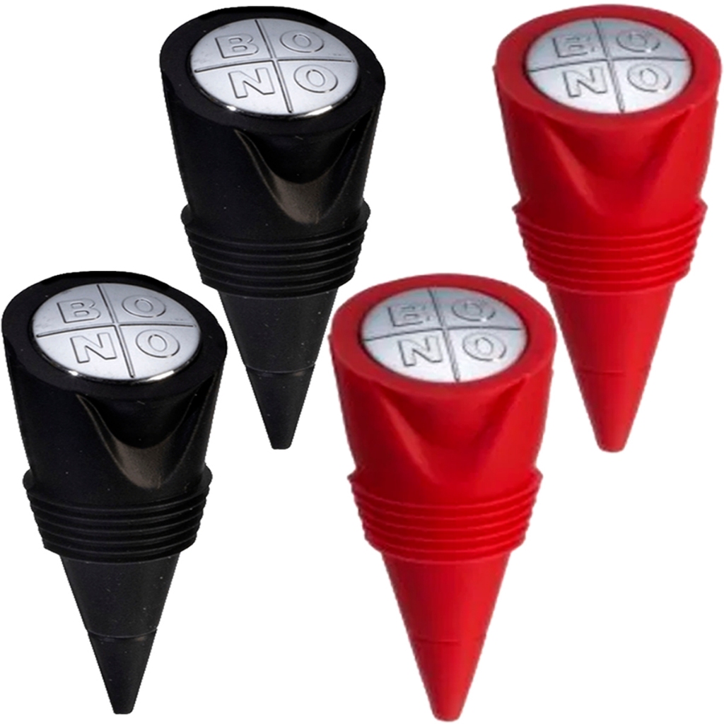 Kit com 4 Tampa Rolha De Silicone Formato Cone para Garrafas Vinho ...