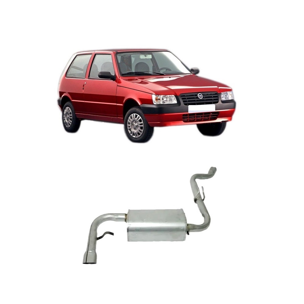 Escapamento Silencioso Traseiro Fiat Uno Fire 2005 2006 2007 | Shopee ...