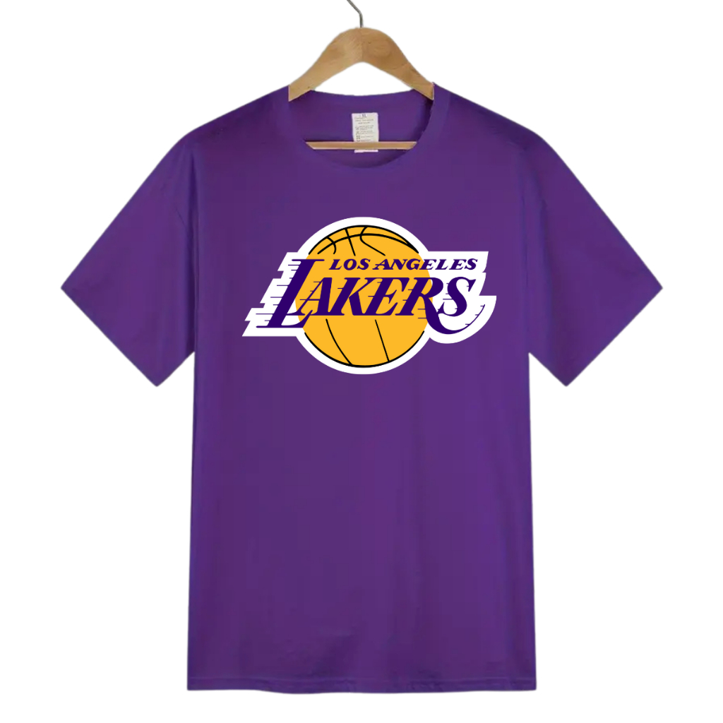 Camisa Casual - Estampa " Lakers " Basquete - 100% Algodão Fio 30.1 - Camiseta Premium