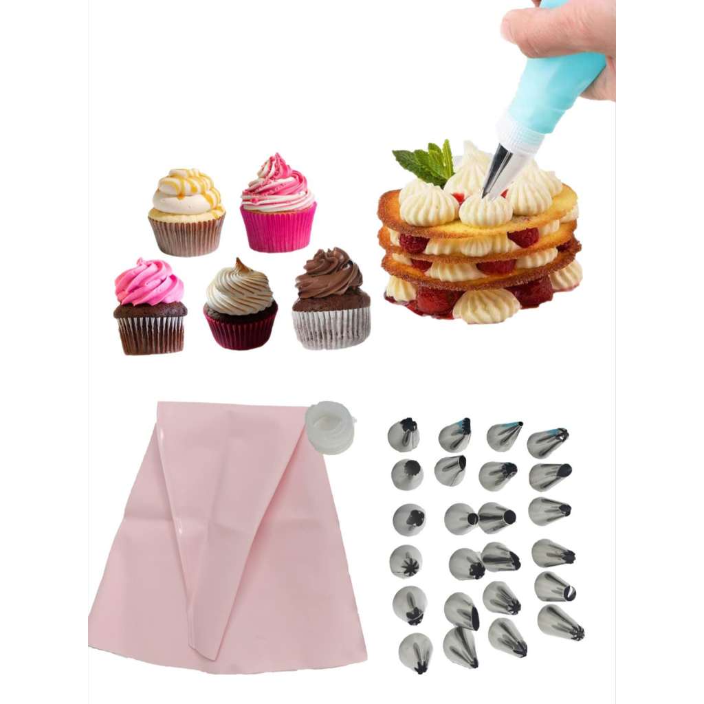 Kit Confeiteiro Saco de Creme Reutilizável Para Decoração De