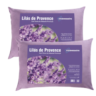 Kit 2 Travesseiro com Aromaterapia Lavanda 50x70 Toque Aveludado Ajuda na Insônia e Ansiedade em Oferta na Shopee