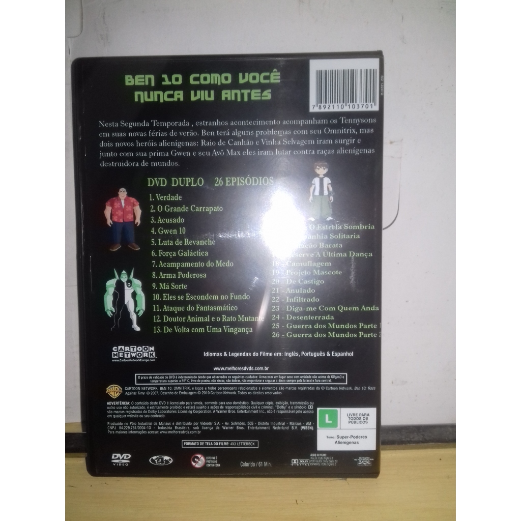DVD Ben 10 2ª Temporada Dublado HD720p | Shopee Brasil