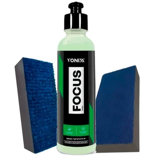 Kit Focus Vonixx Polidor Tira Mancha Chuva Ácida Marca Água Taco