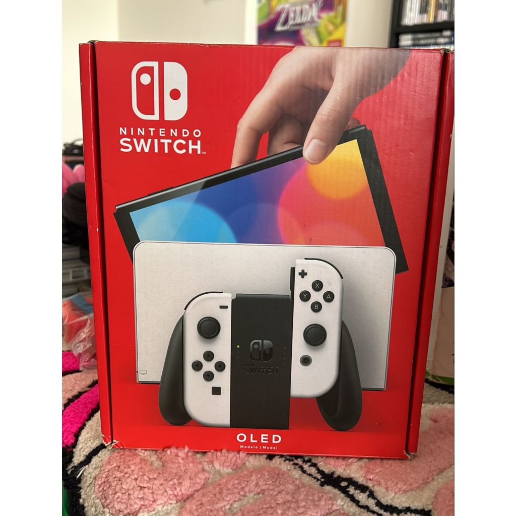 Nintendo Switch OLED D.E.S.B.L.O.Q 128GB tudo 100% | Shopee Brasil