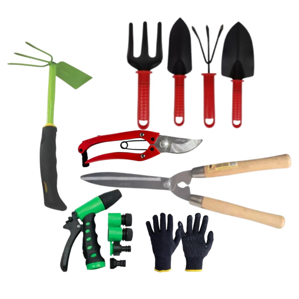 Kit Jardinagem Ferramentas para Grama Jardim Plantas 6 Pçs