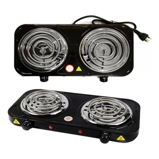 Fogareiro Fogão Elétrico Cooktop Camping 2000 Watts 2 Bocas Linha Premium