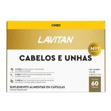 Lavitan Hair Cabelos e Unhas com 60 cápsulas Cimed em Oferta na Shopee