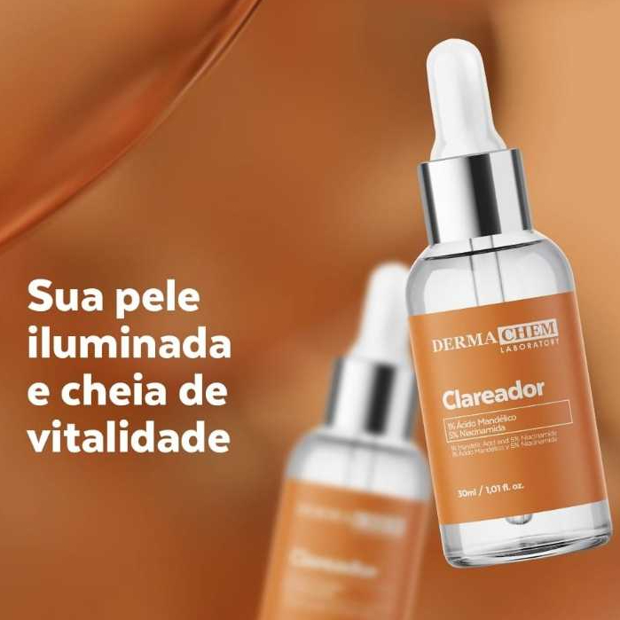 Sérum Clareador de Manchas com acido Mandelico Niacinamida Hialurônico ...