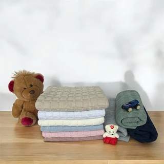 Manta de Tricot Para Bebe Baby de Tricô Enxoval saída maternidade antiálergico - Luxo - Modelo SIENA em Oferta na Shopee