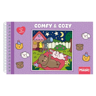 Livro de Colorir Bobbie Goods Tik Tok Comfy e Cozy 48 Desenhos 180 Gm2 em Oferta na Shopee