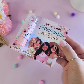 Card para Manteiga de Cacau Dia das Mulheres | Lembrancinha Feminina | Acompanha Manteiga em Oferta na Shopee