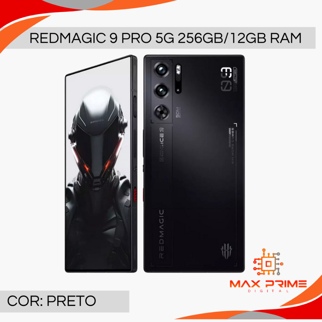 Redmagic 9 Pro 5G 512GB 16GB RAM, Câmera 50MP Processador