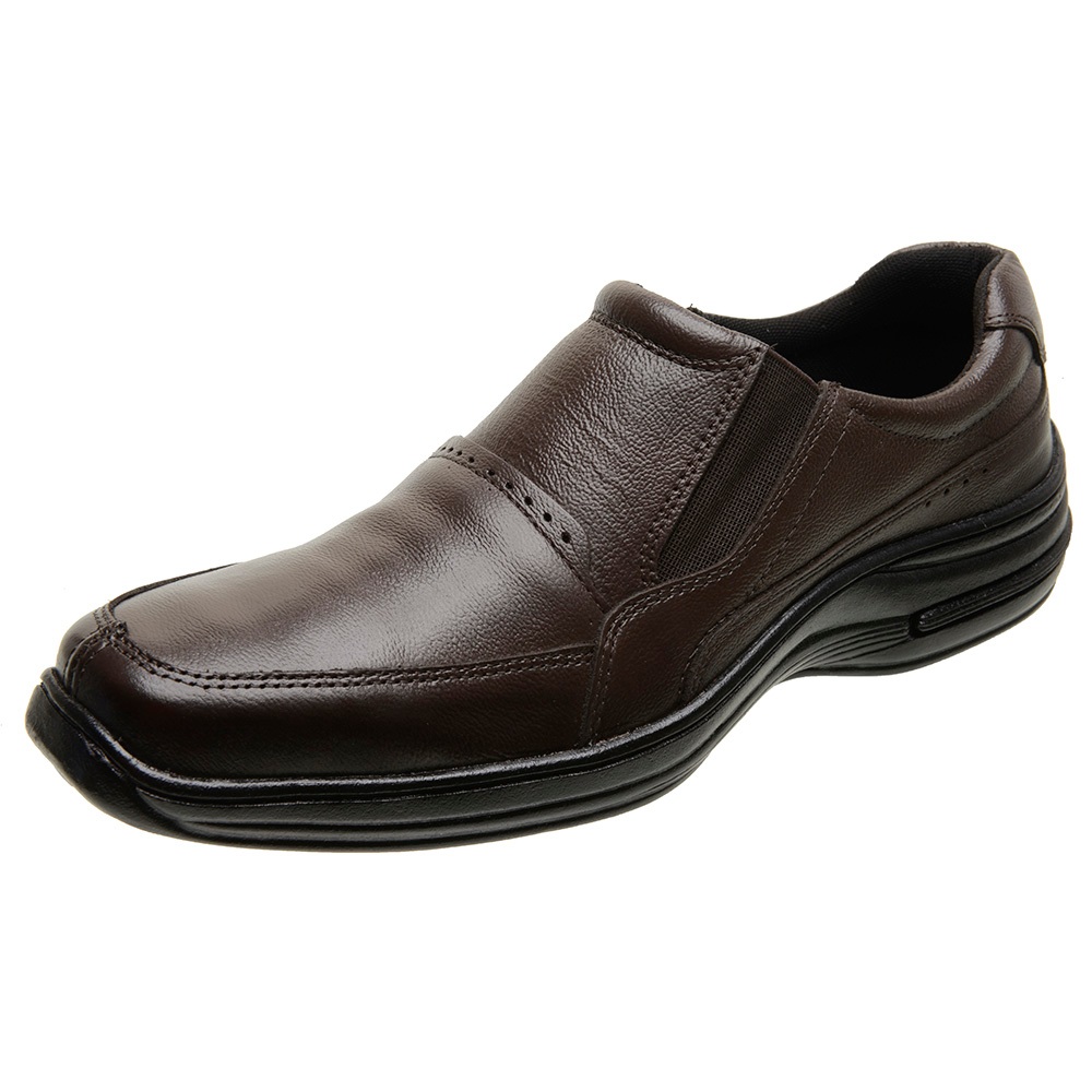 sapato social extra confortável masculino liso ideal para trabalho dia ...