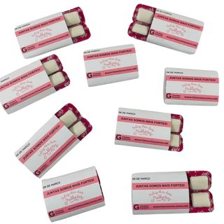 Kit 20/30/40/50 Lembrancinha Dia das Mulheres Mimo Brinde Chicletes em Oferta na Shopee