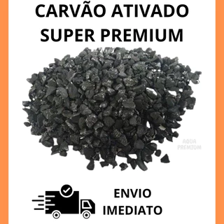 Carvão Ativado Granulado Super Premium 1kg Filtragem Aquários Lagos Ornamentais