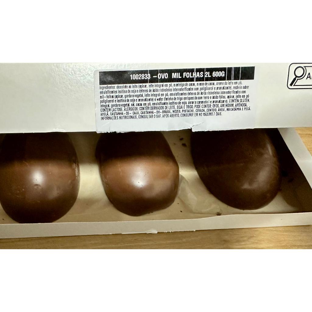 Caixa Branca Ovos Cacau Show 600g ou 300g