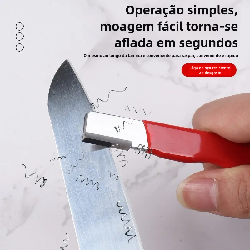 Imagem do produto Afiador Profissional de Facas Aço Tungstênio Pedra Diamantada Lâminas Tesoura Jardinagem Cabo Antiderrapante 2