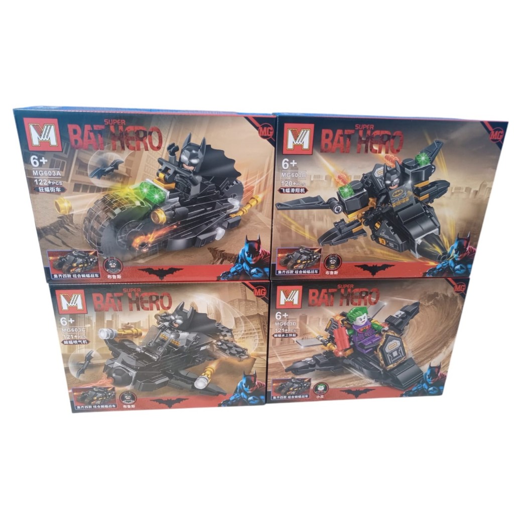 Blocos P/ Montar Batman Com Até 484 Peças.
