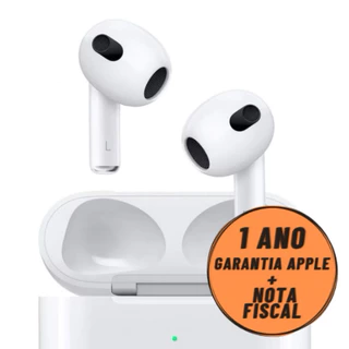 Apple AirPods 3ª Geração Original Novo Lacrado é Fone De Ouvido Sem Fio NF + 1 Ano De Garantia Apple