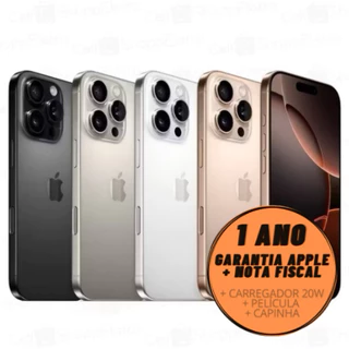 Iphone 16 Pro Max 256GB 512GB 1TB Lacrado Original 1 Ano De Garantia Apple Chip Virtual