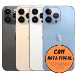 Celular iPhone 13 Pro (128GB) (256GB) 100% Original Apple Seminovo Vitrine Bateria 85% a 100% NF Carregador Película Cap em Oferta na Shopee