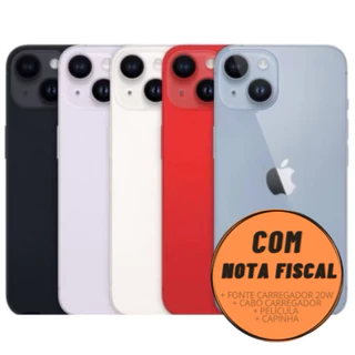Celular iPhone 14 (128GB) (256GB) 100% Original Apple Seminovo Vitrine Bateria 85% a 100% NF Carregador Película Capinha em Oferta na Shopee