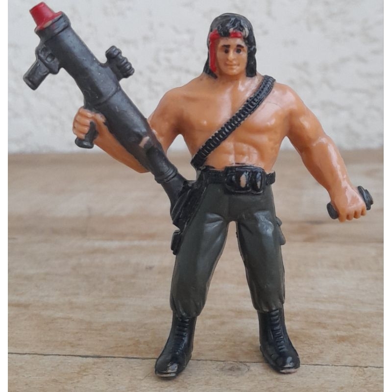 Action Figure Boneco Rambo 8cm Coleção Rambo 1985 Marca Carolco ...