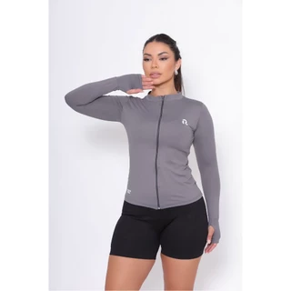 CAMISETA TÉRMICA UV - FPU-50+ MANGA LONGA Blusa Tecido Gelado Macio Proteção Solar Zíper