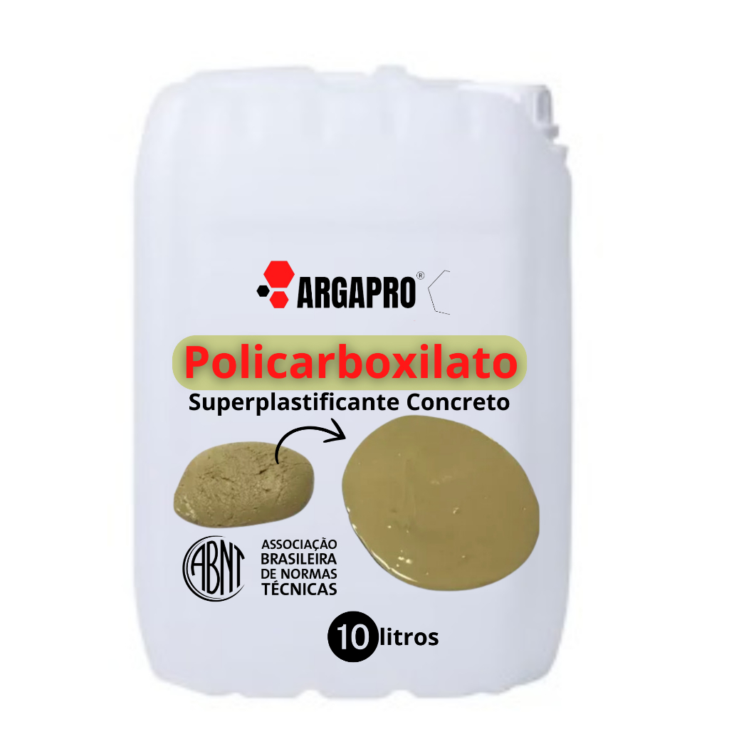 Aditivo TIPO GRAUTE Policarboxilato Superplastificante Concreto 10L ...