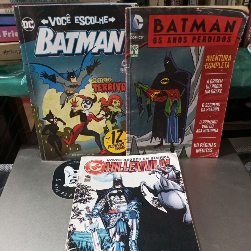 Kit de Quadrinhos Batman (Millenium, Os Anos Perdidos e Trio Terrivel ...